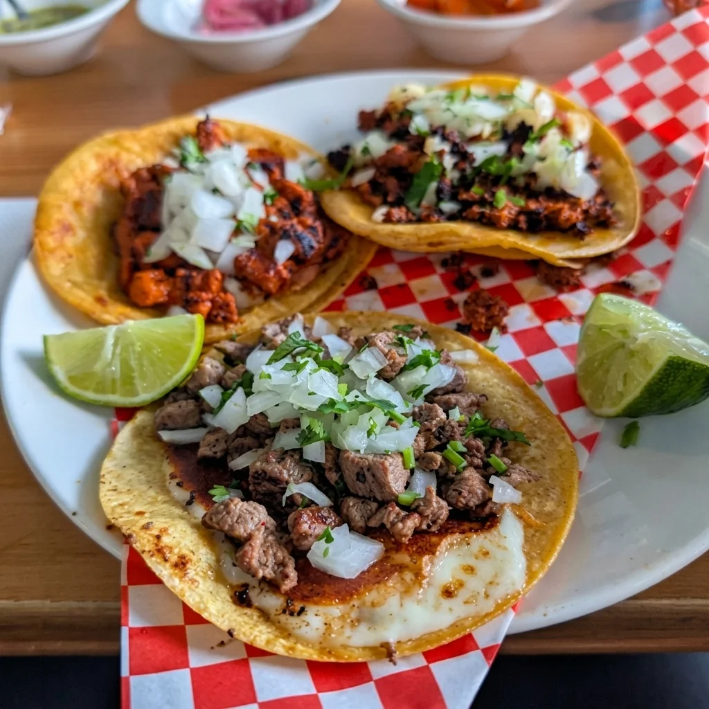 Cheesy quesadillas at Taco Loco in London, Ontario